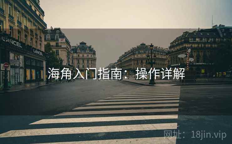 海角入门指南：操作详解